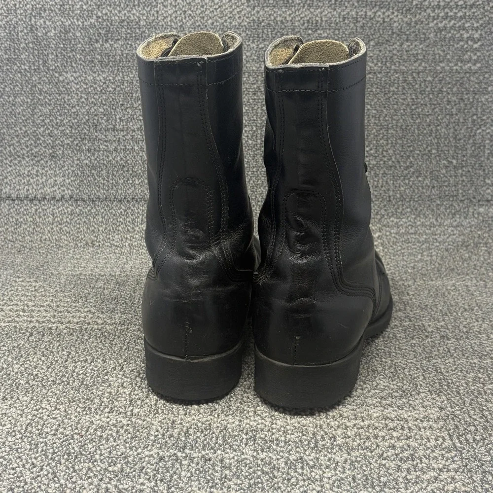 1977 Vtg Black Genesco CIC Vietnam Combat Boots Mens Size 9 R Waffle Bottom USA